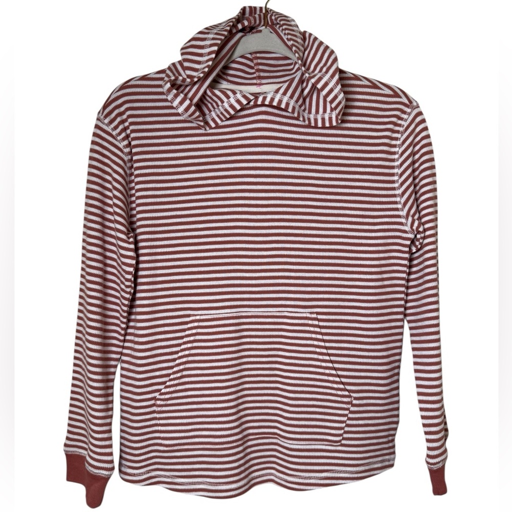 Epic Threads Medium Orange and White Striped Sweater